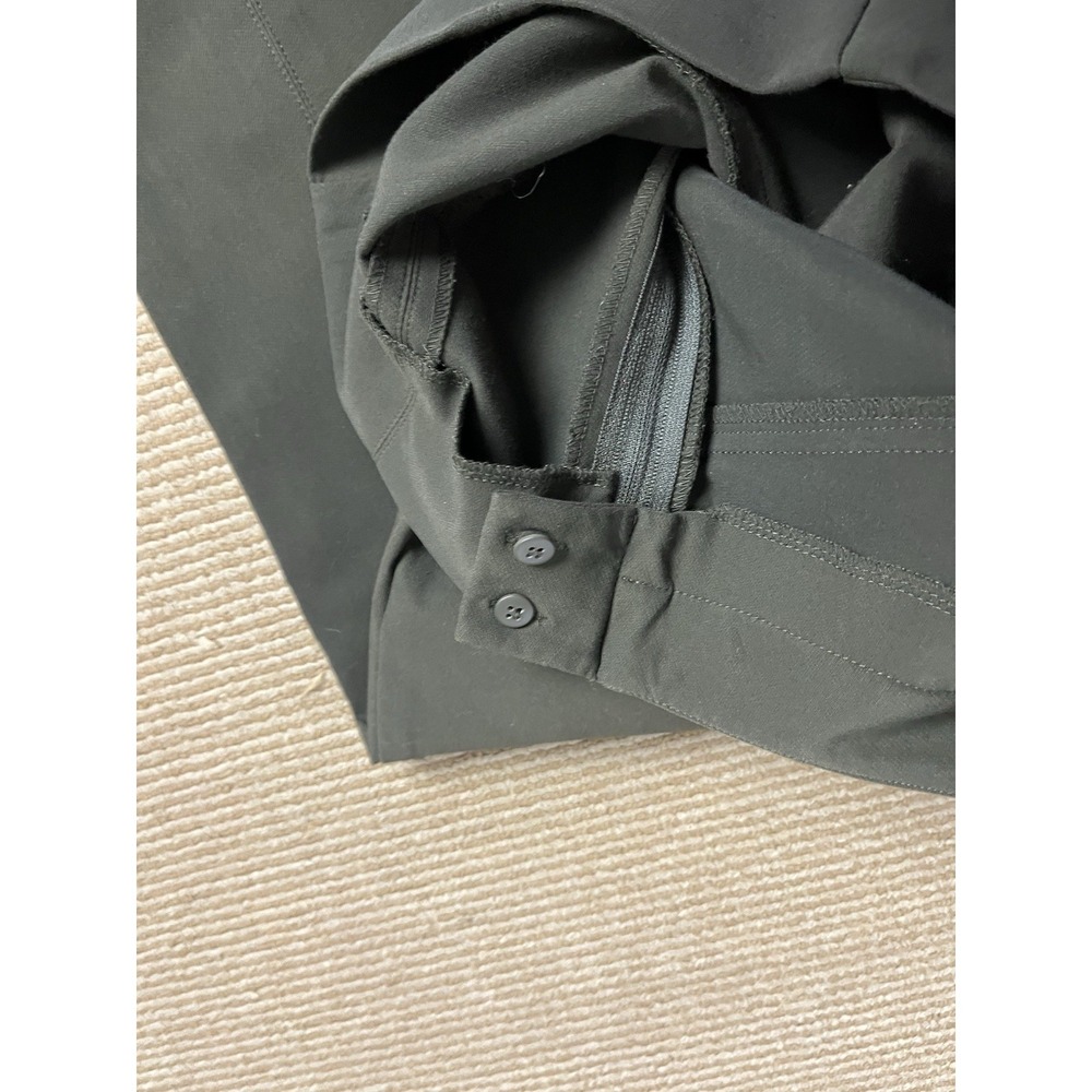 MM. La Fleur Women Green Ankle Dress Pants Size 10 Zip Side - Picture 7 of 14